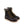 Load image into Gallery viewer, pair of dark brown high top moccasin style boots with yellow and brown laces and white wedge soles