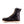 Load image into Gallery viewer, left side view of dark brown high top moccasin style boot with yellow/brown laces and white wedge sole