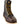 Load image into Gallery viewer, front angled view of dark brown high top moccasin style boot with yellow/brown laces and thorogood logo on top of tongue.