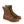 Load image into Gallery viewer, dark brown moccasin style boot with yellow and brown laces and white sole