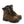 Load image into Gallery viewer, Men&#39;s brown leather composite work boot. Black rubber toe, soles, and ankle cuff. Yellow  Thorogood logo on tongue and outside ankle.
