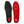 Load image into Gallery viewer, black and red insole footbed insert