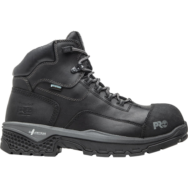 Men's Gunmetal Grey Workboot with silver sole lining