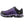 Load image into Gallery viewer, womens athletic purple shoe with hexagon pattern and black accents left view