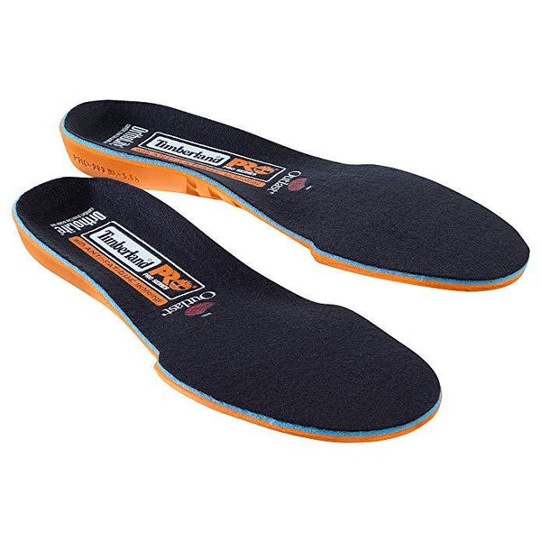Blackotp and Orange Bottom Inner Shoe Soles top view