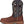Load image into Gallery viewer, Mens dark brown boots with navy shaft and white embroidery left view
