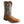 Load image into Gallery viewer, Men brown cowboy boot with blue embroidered shaft and tear drop holes
