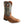 Load image into Gallery viewer, Men brown cowboy boot with blue embroidered shaft and tear drop holes