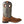Load image into Gallery viewer, Men brown cowboy boot with blue embroidered shaft and tear drop holes right view