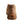 Load image into Gallery viewer, moccasin style brown shoe w/ floral pattern etched onto top portion back view