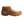 Load image into Gallery viewer, moccasin style brown shoe w/ floral pattern etched onto top portion right view