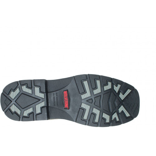 outsole men's western square toe boot with rubber tred