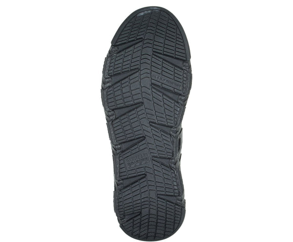 black sole of boot with triangle cut-outs on edges