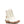 Load image into Gallery viewer, women's ivory wool and rubber lace up duck boot with tan accents