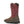 Load image into Gallery viewer, Mens brown boot with red shaft and embroidery back corner view
