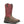 Load image into Gallery viewer, Mens brown boot with red shaft and embroidery front corner view