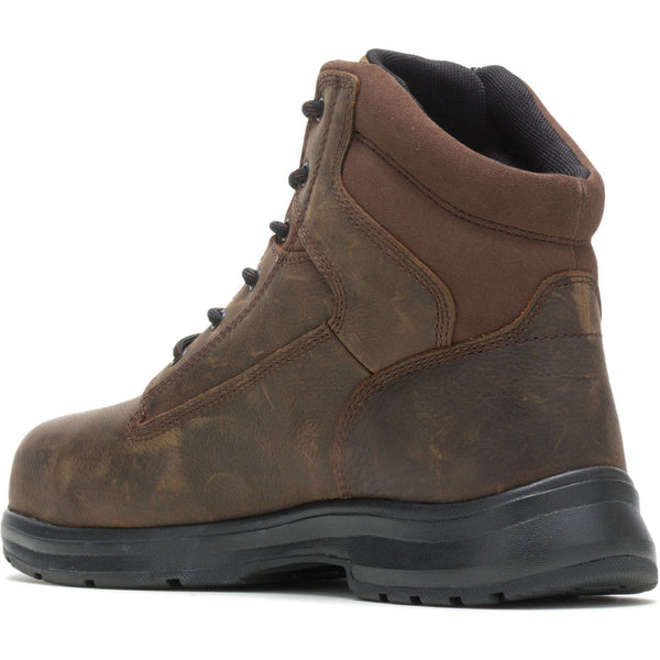 Wolverine Men's - 6" Logan ESD Brown Work Boot - Steel Toe