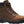 Load image into Gallery viewer, Mens brown boots with black sole and bronw/orange laces front corner view
