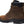 Load image into Gallery viewer, Mens brown boots with black sole and bronw/orange laces left back corner view
