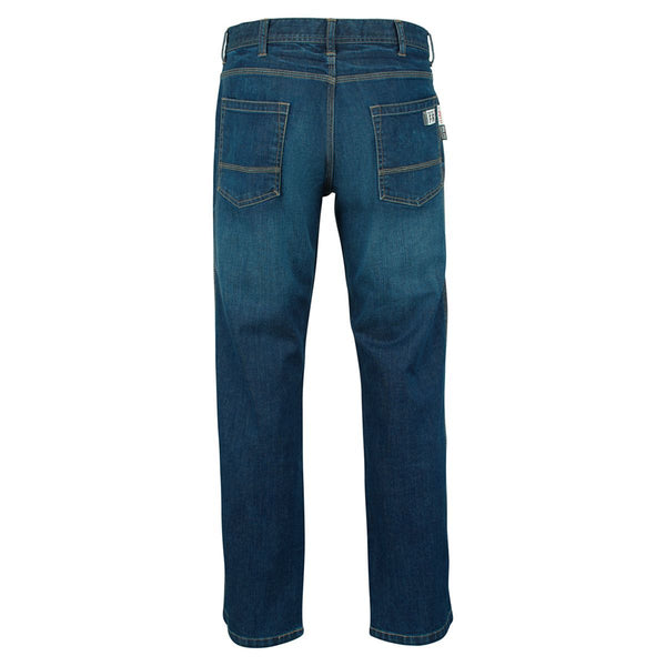 Men's Navy Fire proof denim rear view