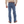 Load image into Gallery viewer, Man in Tan Button up Wearing large belt and Mute blue jeans back angle