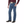 Load image into Gallery viewer, man in maroon shirt with big belt and blue jeans side angle