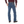 Load image into Gallery viewer, man in maroon shirt with big belt and blue jeans back angle