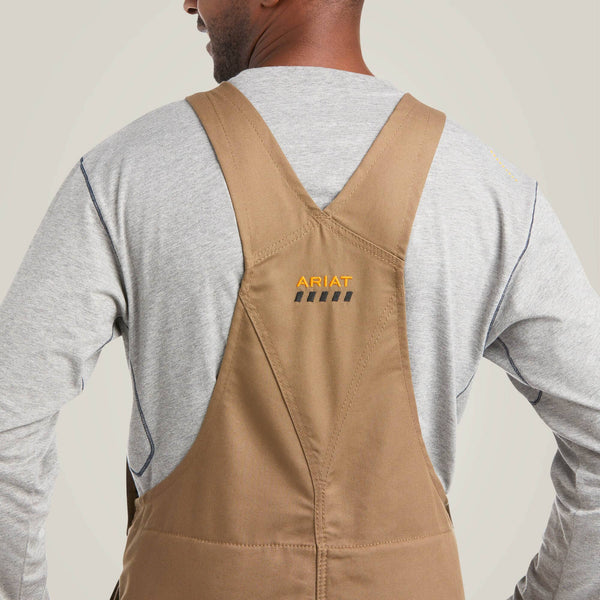 Ariat Men's - Rebar DuraCanvas Stretch Zip Insulated Bib - Khaki