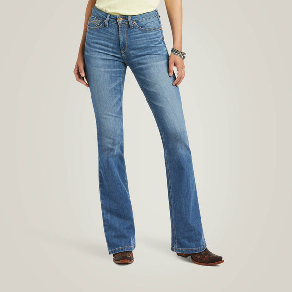 Ariat Women's - R.E.A.L. High Rise Daniela Boot Cut Jeans - Tennessee Blue