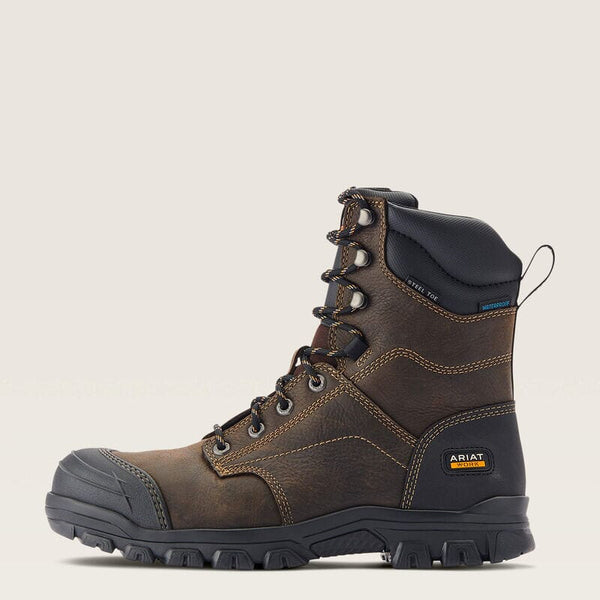 Ariat Men's - 8" Treadfast Waterproof EH Work Boot - Steel Toe