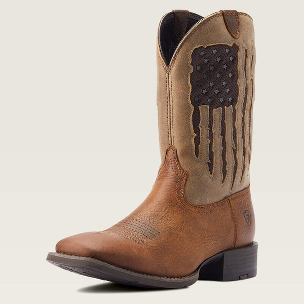 Ariat Men's - 11" Sport My Country VentTEK Western Boot - Wide Square Toe