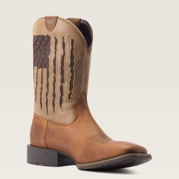 Ariat Men's - 11" Sport My Country VentTEK Western Boot - Wide Square Toe