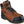 Load image into Gallery viewer, A lace-up work boot with a leather upper featuring a padded collar, brown in color, with green and black detailing on a white background.
