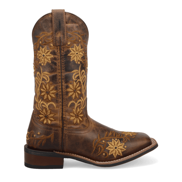 Laredo Women's - 11" Stockman Secret Garden Leather Western Boot - Square Toe