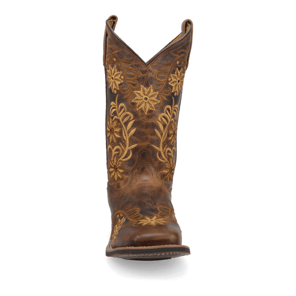 Laredo Women's - 11" Stockman Secret Garden Leather Western Boot - Square Toe