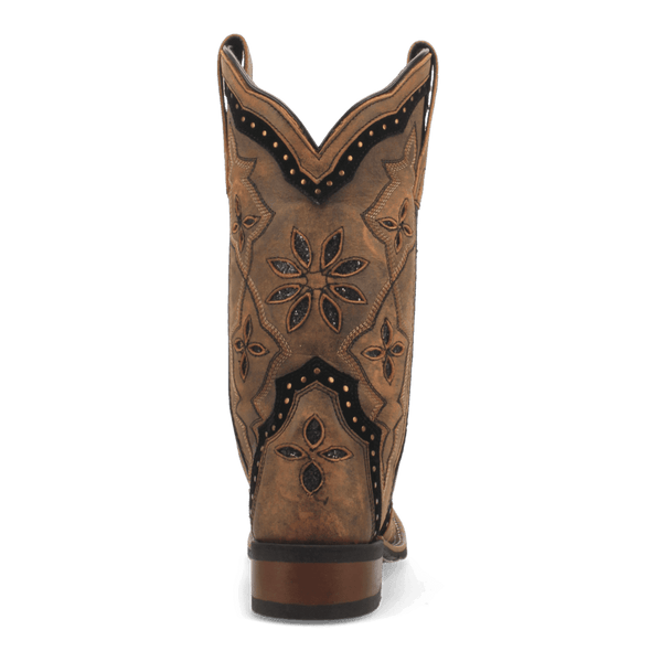 Laredo Women's - 11" Stockman Bouquet Leather Western Boot - Square Toe