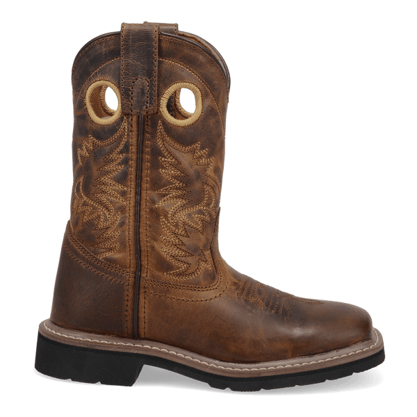 Amarillo Youth Big Kids - 9" Leather Western Boot - Square Toe CHILDRENSBOOTSQ TOEDAN POST BOOT COMPANY