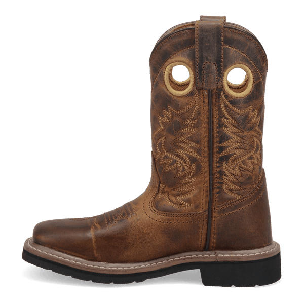 Amarillo Youth Children's - 8" Leather Western Boot - Square Toe CHILDRENSBOOTSQ TOEDAN POST BOOT COMPANY