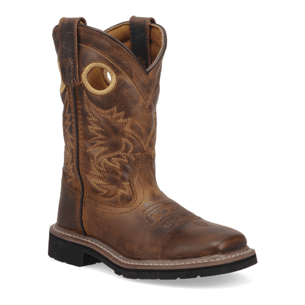 Amarillo Youth Children's - 8" Leather Western Boot - Square Toe CHILDRENSBOOTSQ TOEDAN POST BOOT COMPANY