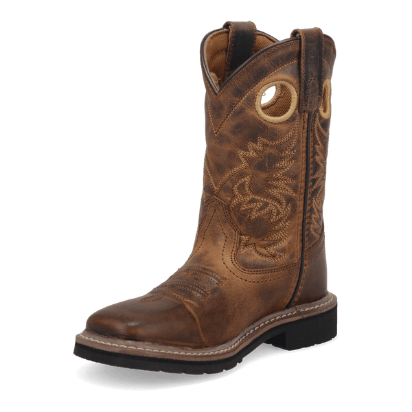 Amarillo Youth Children's - 8" Leather Western Boot - Square Toe CHILDRENSBOOTSQ TOEDAN POST BOOT COMPANY
