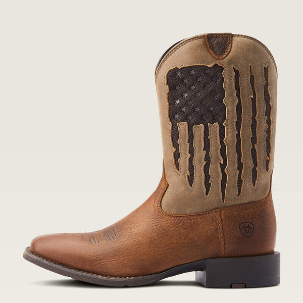 Ariat Men's - 11" Sport My Country VentTEK Western Boot - Wide Square Toe MENS WESTERN SQUARETOEARIAT INTERNATIONAL, INC.