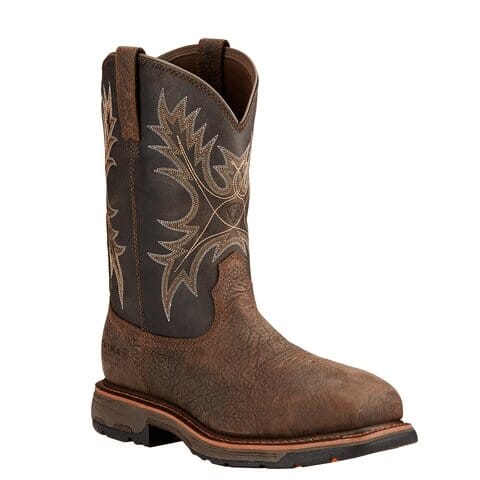 Ariat Men's - 11" Workhog Chocolate - Composite toe MENS WORKWTRPSQ SAFETYARIAT INTERNATIOINAL INC