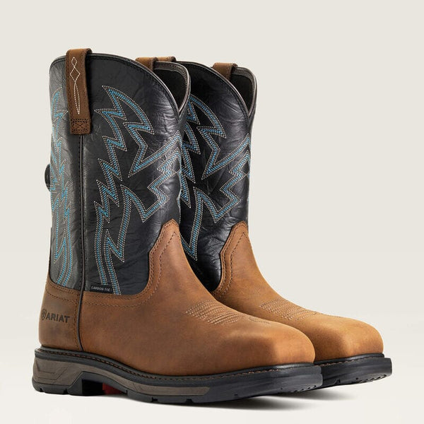 Ariat Men's - 11" WorkHog XT BOA Work Boot - Carbon Toe MENS WESTERNSQ TSAFETYARIAT INTERNATIOINAL INC