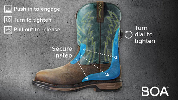 Ariat Men's - 11" WorkHog XT BOA Work Boot - Carbon Toe MENS WESTERNSQ TSAFETYARIAT INTERNATIOINAL INC