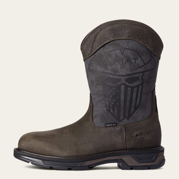 Ariat Men's - 11" WorkHog XT Incognito Skull Flag Work Boot - Carbon Toe MENS WESTERNSQ TSAFETYARIAT INTERNATIONAL, INC.