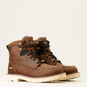 Ariat Men's - 6" Rebar Lift Waterproof Work Boot - Soft Moc Toe MENS LACEWATERPRF NON - SAFETYARIAT INTERNATIOINAL INC