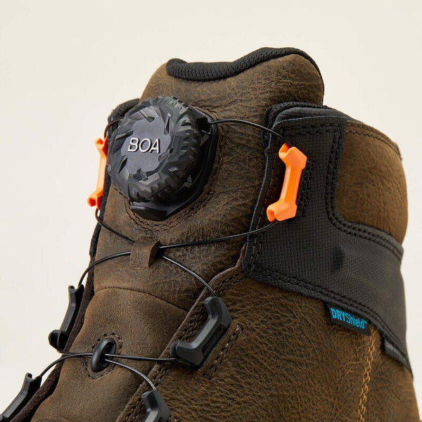 Ariat Men's - 6" Stump Jumper BOA Waterproof Work Boot - Composite Toe MENS LACEWATRPROOFSAFETY TOEARIAT INTERNATIOINAL INC