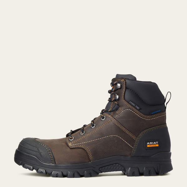 Ariat Men's - 6" Treadfast Waterproof EH Work Boot - Steel Toe MENS LACEWATRPROOFSAFETY TOEARIAT INTERNATIOINAL INC