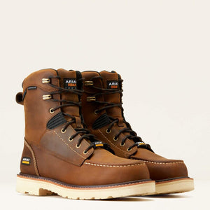Ariat Men's - 8" Rebar Lift Waterproof Work Boot - Composite Toe MENS LACEWATRPROOFSAFETY TOEARIAT INTERNATIOINAL INC
