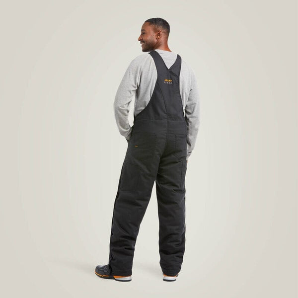 Ariat Men's - DuraCanvas Stretch Insulated Water Repellent Bib - Black WORK AP.BIB INSULATEDARIAT INTERNATIOINAL INC